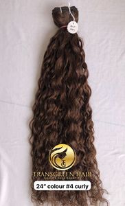 Extensions Remy de haute qualité pour l'Inde, 100%, 24 pouces, couleur 1B, #4, cuticule naturelle bouclée alignée, donneur unique humain, vente en gros - Product Image 5