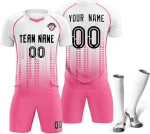 Ensemble de maillots de football personnalisés unisexes Logo de numéro de nom personnalisé de style dernier cri pour adultes enfants Prix raisonnable pour les équipes d'entraînement - Product Image 6