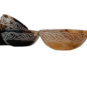 Handcrafted Buffalo Horn Serving Bowl Ideal for Salad For Dining <b>Table</b> Decor Wedding Use Horn Bowl - Product Image 1