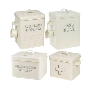 Metal Kitchen Box Bread Bin Sugar Coffee Tea Canister Set Food <b>Storage</b> Container Kitchen <b>Accessories</b>. - Product Image 6