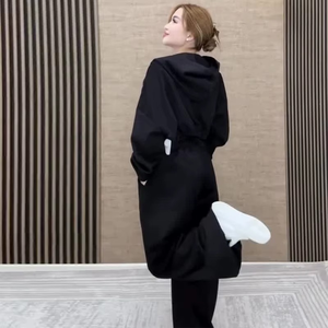 Conjunto Casual de Dos Piezas para Mujer, Sudadera con Capucha, Chaleco, Pantalones, Traje Deportivo de Verano, Pantalones con Capucha, Ropa Deportiva - Product Image 4