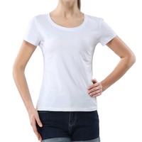 T-shirt en coton blanc respirant grande taille avec logo personnalisé, prix usine OEM Bangladesh, uniforme de travail vierge