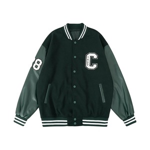 Personalizar 3D Logo Varsity chaqueta para los hombres al por mayor 100% lana Letterman chaqueta tendencia OEM chaquetas de invierno fabricante - Product Image 3