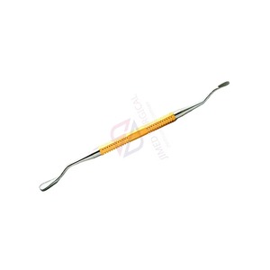 Lima dental manual de acero inoxidable alemán, de doble punta, con hoja afilada, reutilizable, mango dorado, para profesionales de cuidado bucal. - Product Image 4