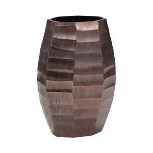 Florero de Metal Friston Bronce Rústico Texturizado Decorativo para Sala de Estar Comedor Entrada Bronce Decoración Moderna PARA EL Hogar - Product Image 3