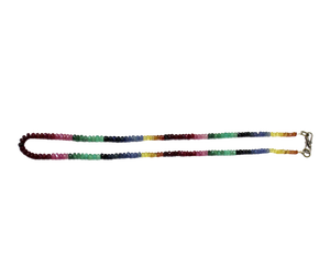 Collar de Cuentas de Zafiro Multicolor al por Mayor para Mujer, Estilo Clásico, Regalo Hecho en India - Product Image 3
