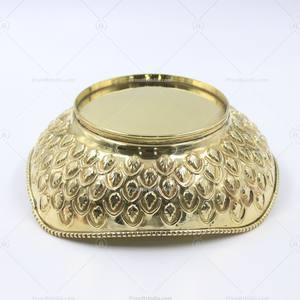 Diseño de lujo Cena Frutero Utensilios de cocina Alta calidad Mano con textura Metal Frutero Mesa Artículo decorativo - Product Image 3