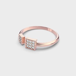Bague de fiançailles en diamant de qualité exportée avec une élégante bague en diamant de laboratoire cultivée - Product Image 3