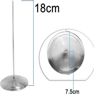 Accessoire de bureau à tige droite en acier inoxydable durable de 180mm de long pour porte-cartes et mémo - Product Image 2