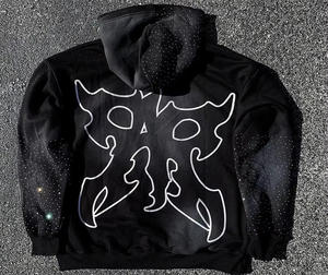 Sudadera con capucha Blank Stone Wash Sudadera con capucha lavada con ácido personalizada Sudadera vintage Sudaderas con capucha lavadas con serigrafía Tasa de venta completa - Product Image 2