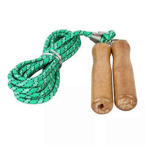 เชือกกระโดดทำจากพีวีซีสำหรับกิจกรรมเล่นฟิตเนสเชือกถักทำจากผ้าฝ้าย - Product Image 2