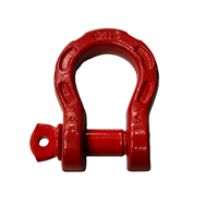 Accessoires automobiles 4x4 CNC usinage forgeage galvanisé remorquage fendu manille D anneau manille crochet de remorquage