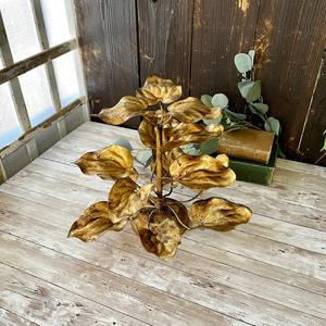 Pièce maîtresse de plante feuille d'or de luxe décor de table élégant pour salon bureau mariage événement cadeau affichage décoration - Product Image 4