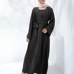ชุดเดรสดูไบมุสลิมสำหรับผู้หญิงเสื้อผ้าอิสลามแบบสั่งตัดได้สองสีประกบน้ำหนักเบาระบายอากาศได้หรูหรา2024ใหม่ - Product Image 4