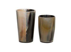 Trabal Style Custom Ox Horn Shot Glass Hand-Polished Drinkware Cup - Product Image 5