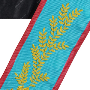BAHOO EMBROIDERS Masonic Regalia Worshipful Master <b>Collar</b> of AASR-Freemason Handmade Embroidery Unisex <b>Collar</b> - Product Image 4