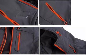 Veste Softshell la plus vendue, veste de sport respirante à fermeture éclair, veste souple enduite de protection contre la poussière et le vent pour hommes, OEM - Product Image 2