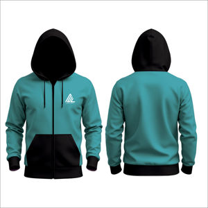 Sweat à capuche zippé surdimensionné et uni de haute qualité pour hommes Logo personnalisé Sweat à capuche zippé complet disponible Vente en gros sur mesure - Product Image 1