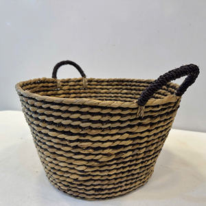 Luxury <b>Round</b> Water Hyacinth <b>Storage</b> <b>Basket</b>-Eco-Friendly & Multi-Purpose - Product Image 3