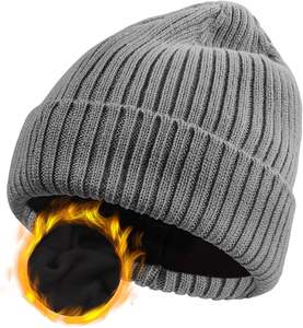Gorro de invierno de lana de lujo, gorro de punto de lana cálido de primera calidad, estilo unisex, perfecto para la moda al aire libre y la comodidad de la temporada fría - Product Image 1