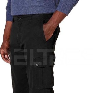 Pantalon cargo pour homme coupe droite personnalisé, couleur unie, décontracté, respirant, léger, en toile, service OEM, vente en gros, best-seller - Product Image 5