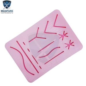Coussin d'entraînement aux sutures en silicone de qualité supérieure, durable et réutilisable, modèle de formation médicale pour étudiants en chirurgie, instruments chirurgicaux - Product Image 3