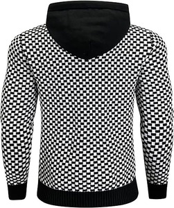 Ensemble sweat-shirt à capuche tricoté à manches longues pour hommes - Product Image 4