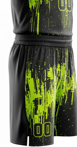 ชุดยูนิฟอร์มบาสเก็ตบอลแบบไม่มีแขนสั่งทำพิเศษ พิมพ์ลายแบบ Sublimation Transfer ผ้าโพลีเอสเตอร์ 100% เสื้อ กางเกงขาสั้น ชุดกีฬาทีมเยาวชน - Product Image 3