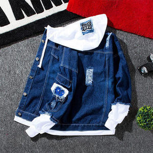 Veste en jean unisexe, coupe ample, look streetwear, qualité durable, commandes personnalisées en gros - Product Image 1