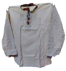 เสื้อเชิ๊ตแขนยาวผ้าโปร่งสำหรับผู้ชาย, เสื้อเชิ๊ตลำลองสไตล์ฮิปปี้ GM--2992206 - Product Image 1