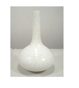 Florero cilíndrico de metal blanco - Product Image 6