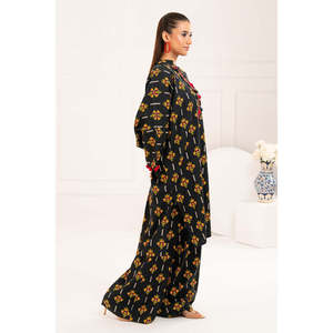 Conjunto de Traje de Dos Piezas para Mujer, Estampado, de Viscosa, WNST-52004 - Product Image 1