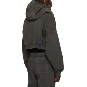 Sudadera con Capucha Personalizada para Hombre, con Cierre, Tejido Grueso de Felpa Francesa de 450-500 g/m², Regular, Invierno, 100% Algodón, Secado Rápido, Transpirable - Product Image 3