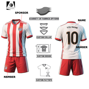 Wholesale 2026 Football Jersey Low Price Adult Soccer <b>Shirt</b> Thailand Classic Home Customizable Retro Style Short <b>Polyester</b> - Product Image 4