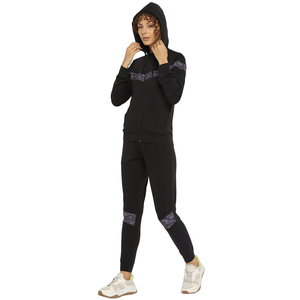 Ensemble de survêtements avec logo personnalisé Ensemble de survêtements de sport en coton et polyester avec fermeture éclair pour femmes - Product Image 1