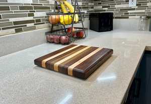 Elegante tabla de cortar de bambú reversible segura y duradera para uso diario para tabla de queso o accesorios de cocina de acero inoxidable - Product Image 5