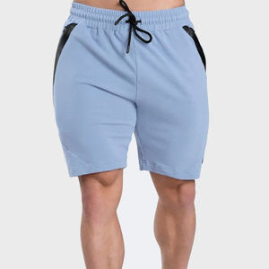 Quick Dry Men Gym Training <b>Shorts</b> <b>With</b> Contrast Side Panels Drawstring Waist And Side <b>Pockets</b> Men Gym <b>Shorts</b> - Product Image 1