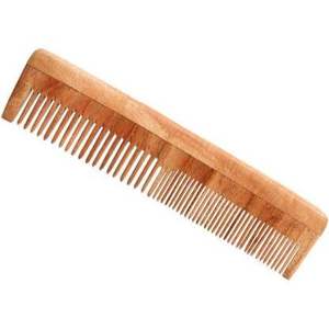 Peine de madera de Neem ecológico, hecho a mano y moderno, para masaje del cuero cabelludo, cabello suave y uso artístico y coleccionable. - Product Image 6