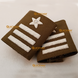 Charreteras de hombro de la mejor calidad, correa de hombro de 3 barras, charreteras uniformes, rango de diseño personalizado hecho en Pakistán - Product Image 1