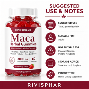 Gummies Maca Plus pour Adultes : Produit de Beauté Efficace pour le Rehaussement des Fesses et le Raffermissement des Hanches, pour Femmes Non Enceintes - Product Image 3