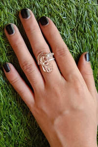 แหวนหมั้นแบบทำมือทำมือคุณภาพสูงทำจากเงินสินค้ามาใหม่แหวนหมั้นแฟชั่นสไตล์คลาสสิก - Product Image 3