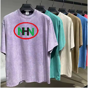 T-shirt uni oversize en coton 100% 240GSM de gros, à épaules tombantes, pour streetwear - Product Image 6