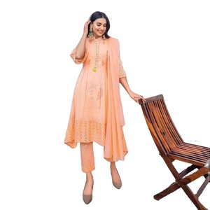 Nueva colección de pantalones Kurti DE BODA formal multicolor con Dupatta para mujer en stock - Product Image 1