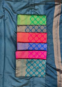 Sarees en soie Lichi de qualité supérieure pour femmes Fournisseur en gros de vêtements ethniques indiens traditionnels en vrac par FashionHarbour - Product Image 3