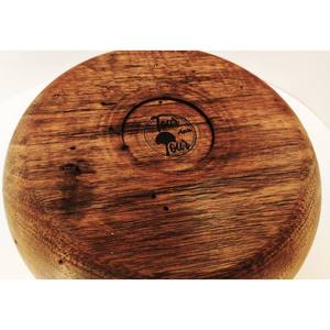 Vente en gros bols de service en bois d'acacia fond plat rétro grand bol en bois d'acacia naturel - Product Image 4