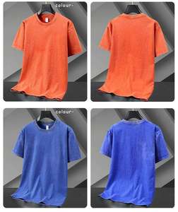 T-shirts pour hommes délavés à l'acide, coupe ample et classique, avec logo personnalisé et motifs graphiques, par un fabricant de vêtements - Product Image 5