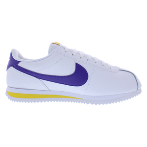 Scarpe da Corsa Nike Cortez per Uomo, Colore Bianco/Giallo Varsity/Viola Varsity |   100% Autentico - Product Image 3