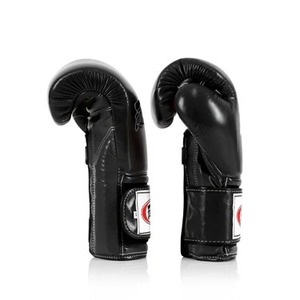 Giá bán buôn Chất lượng cao ban đầu Fairtex Găng tay đấm bốc chuyên nghiệp đầy đủ đỉnh phạm vi màu đen. Lựa chọn nhà vô địch - Product Image 3