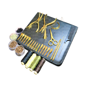 Alicates removedores de extensiones de cabello con cuentas Micro Links, herramientas de acabado mate negro, gancho de bucle de anillo C unido de nailon de acero inoxidable - Product Image 5