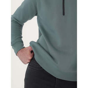 Sweat-shirt décontracté à col montant avec logo personnalisé CALGARY, en molleton français uni délavé à l'acide, coupe oversize, taille XXS, poids 500 g/m² - Product Image 4
